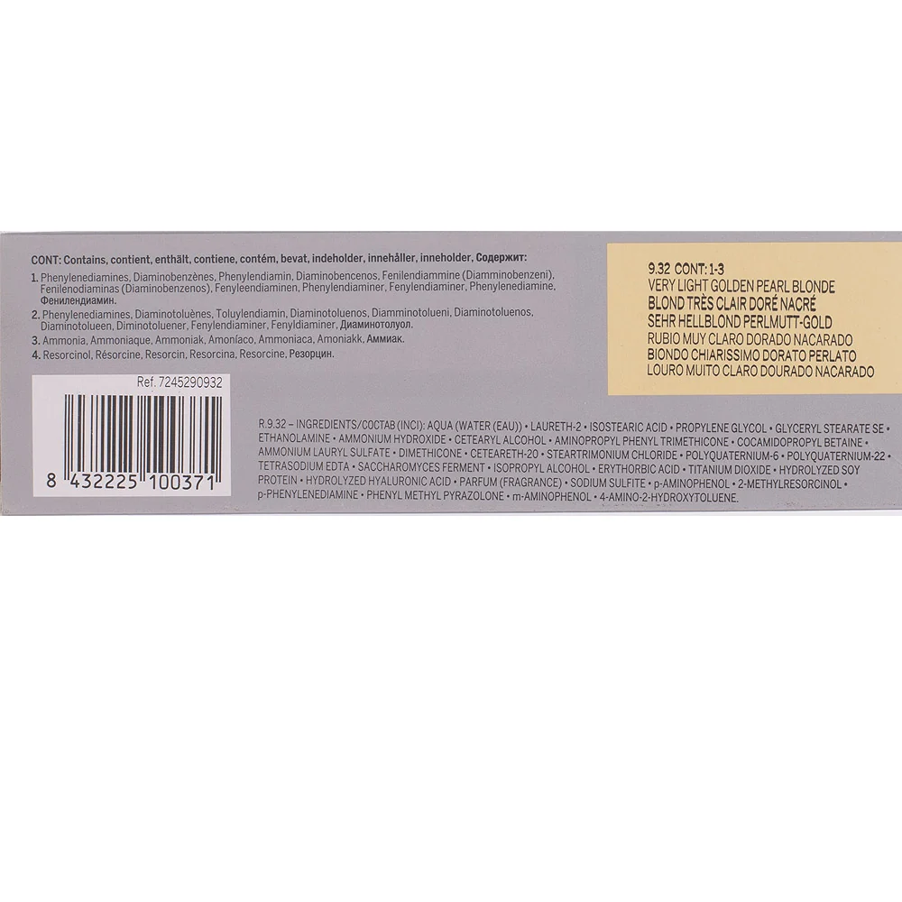Revlon Professional Revlonissimo Colorcosmetique 9.32 Very Light Golden Pearl Blonde 60ml  - colorazione permanente - Image 2