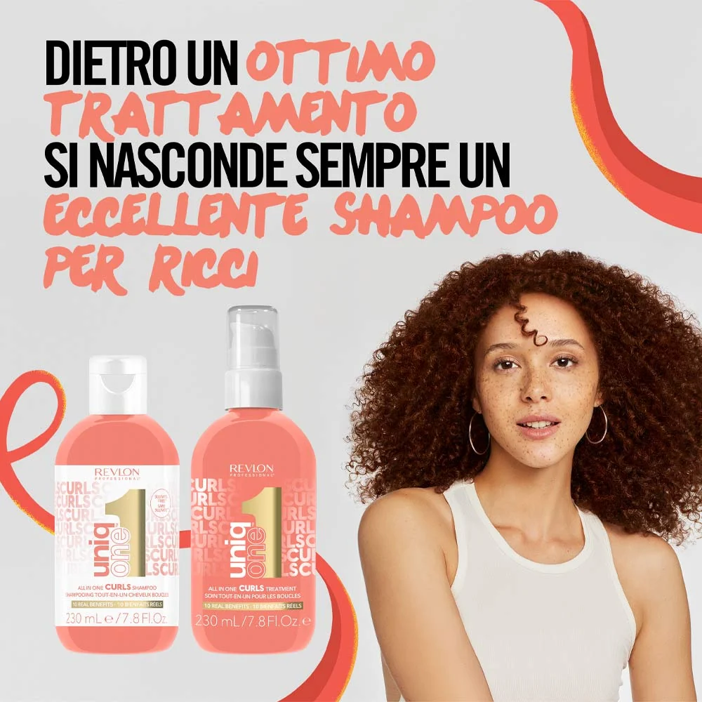 Revlon Uniq One Curls Shampoo 230ml - shampoo capelli ricci e mossi - Image 6