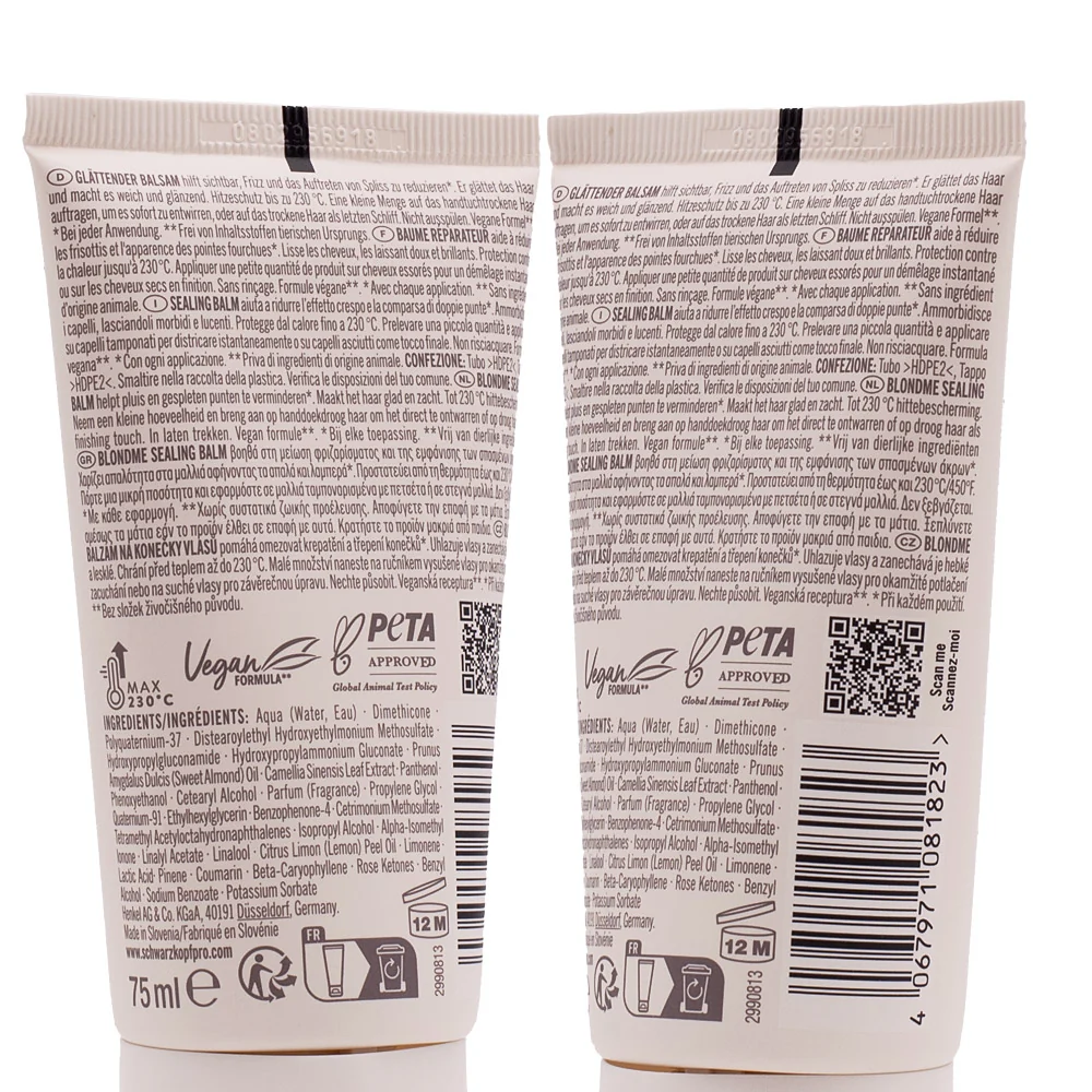 Schwarzkopf BlondMe Bond Repair Sealing Balm 75ml - balsamo sigillante riparatore - Image 2