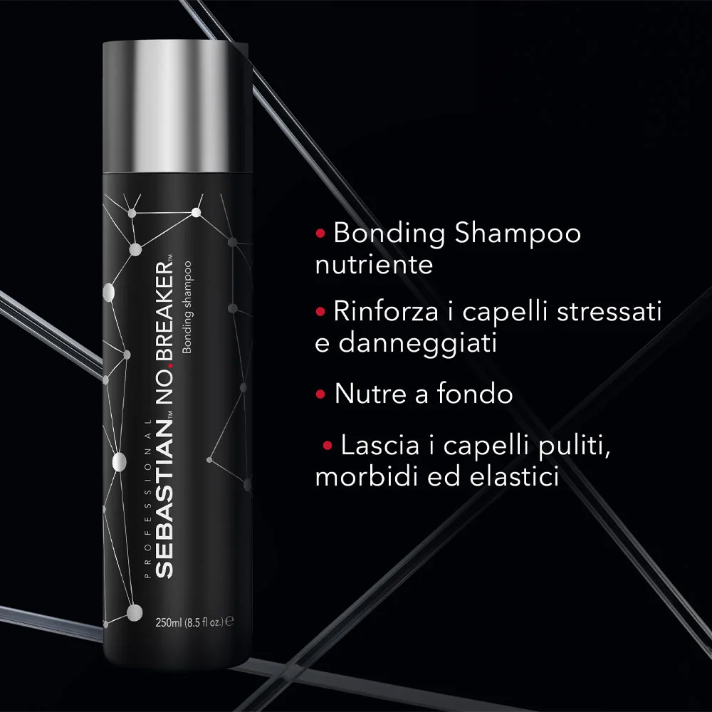 Sebastian No Breaker Bonding Shampoo 250ml - shampoo capelli danneggiati - Image 4