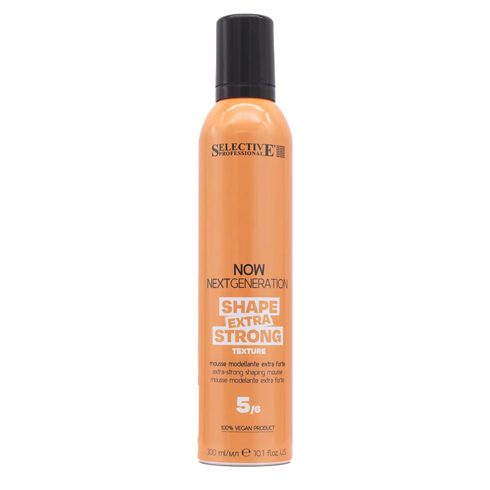 Selective Professional Now Next Generation Texture Shape Extra Strong Mousse 300ml - mousse tenuta extra forte