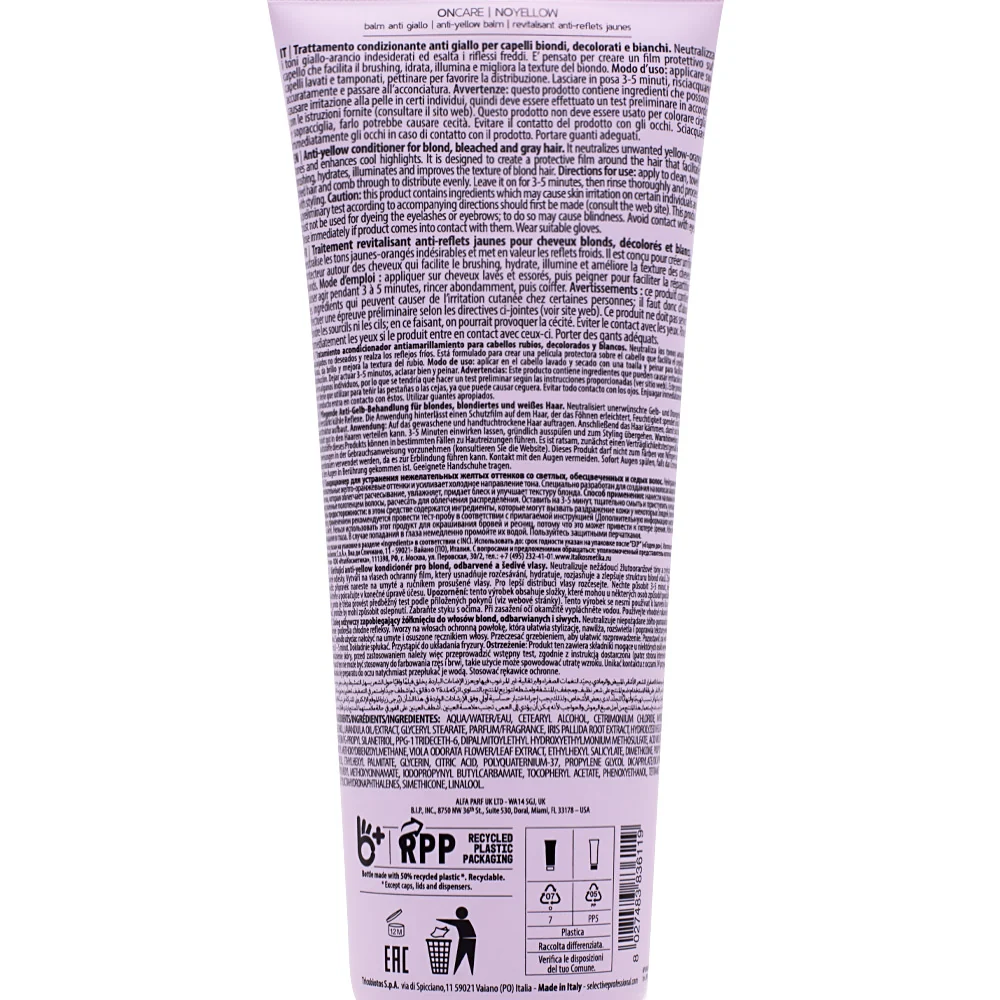 Selective Professional On Care No Yellow Balm 250ml - balsamo anti giallo - Image 2