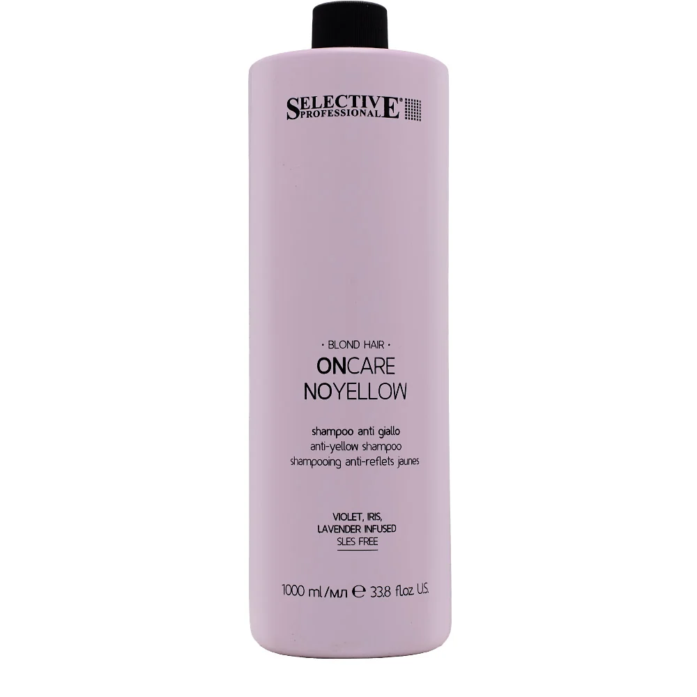 Selective Professional On Care No Yellow Shampoo 1000ml - shampoo anti giallo