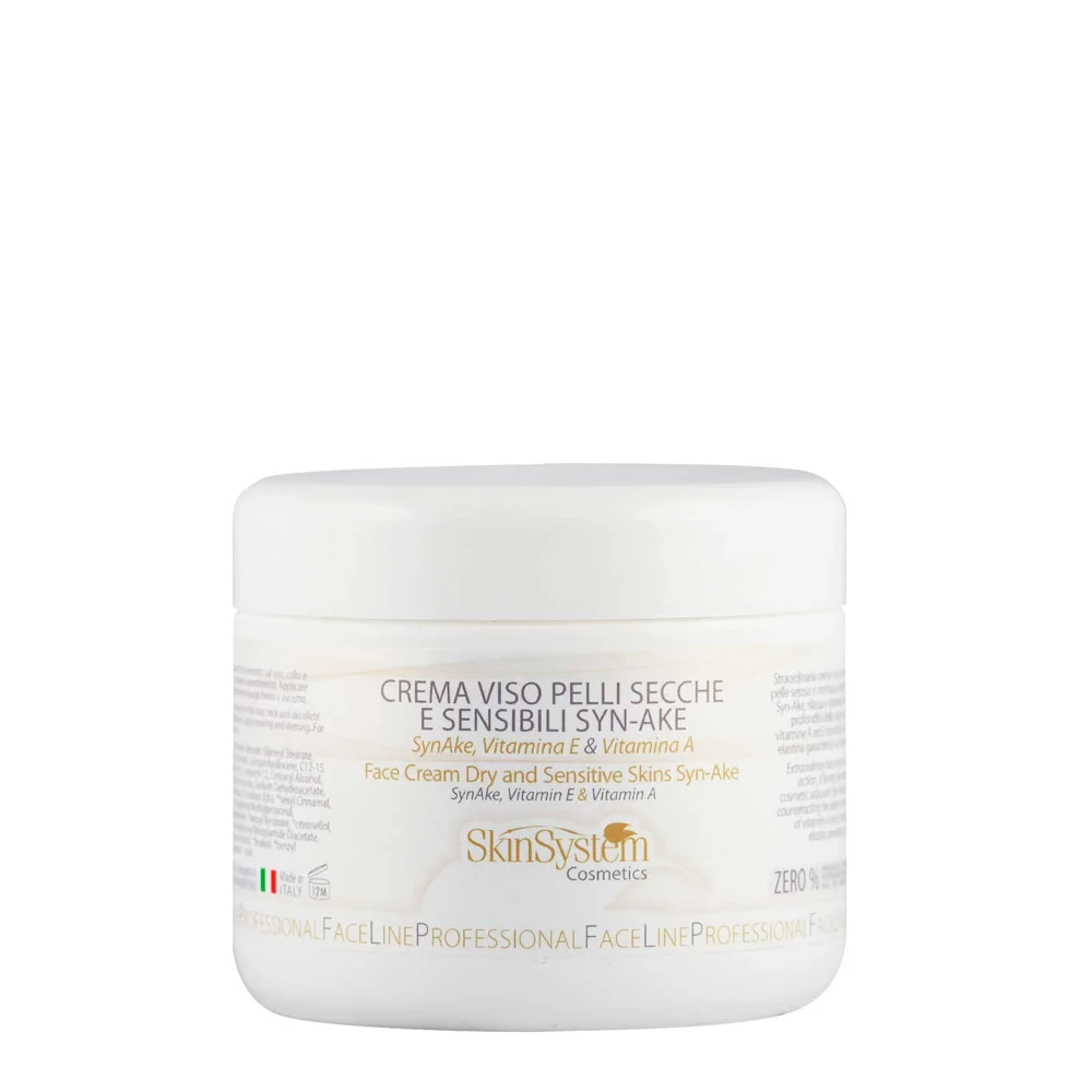 SkinSystem Face Cream Dry and Sensitive Skins Syn-Ake 250ml - crema anti-età pelle sensibile