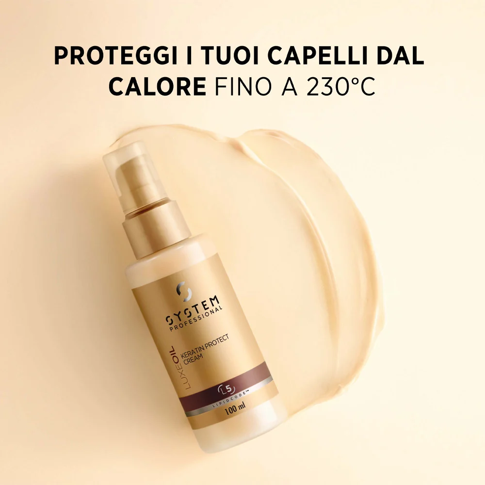 System Professional LuxeOil Keratin Protect Cream 95ml - termoprotettore anticrespo - Image 5