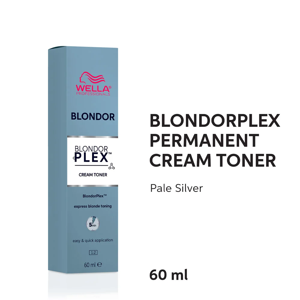 Wella Professional Blondor Plex Cream Toner Pale Silver /81 60ml - colorazione permanente tonalizzante - Image 2