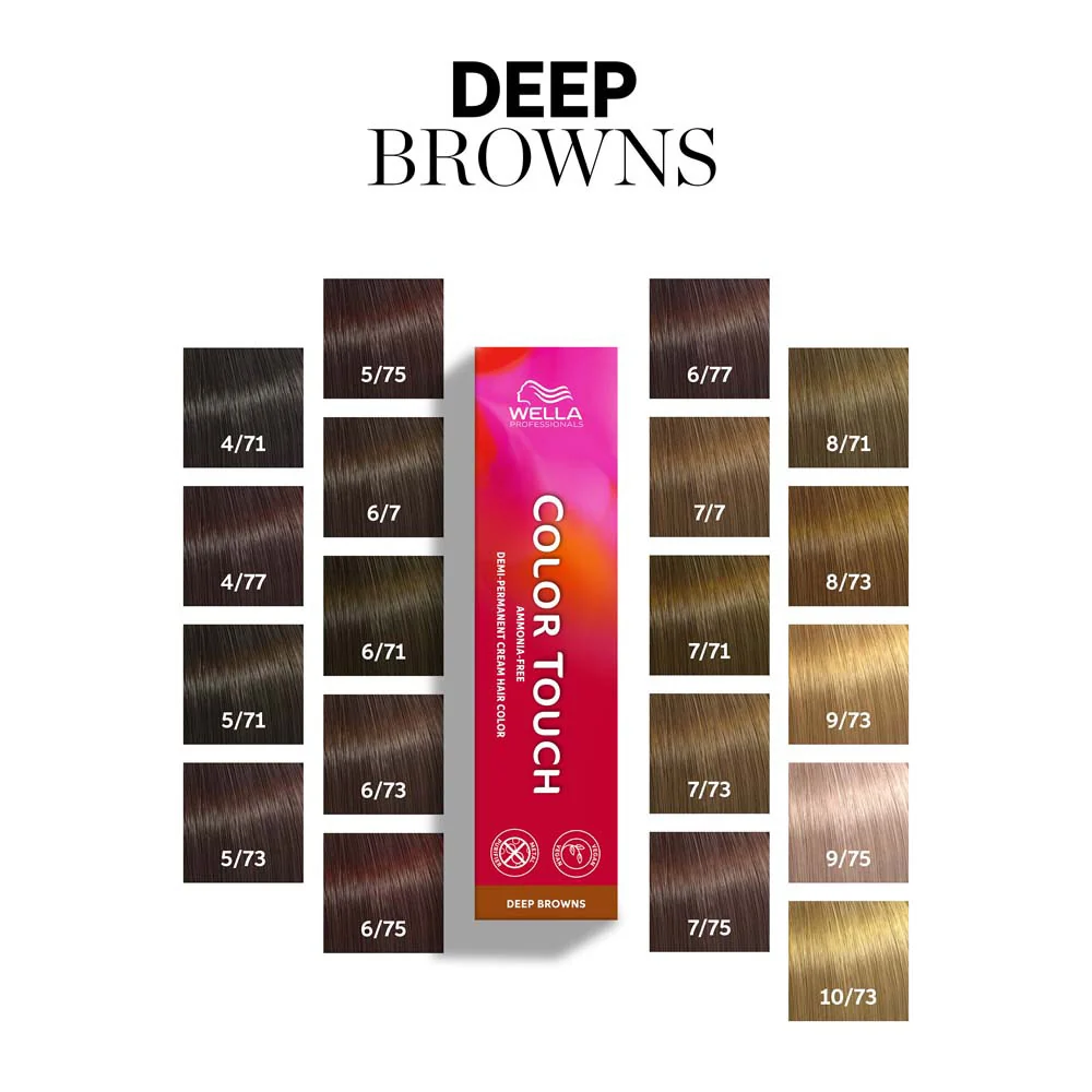 Wella Color Touch Deep Browns 9/75 Biondo Chiarissimo Sabbia Mogano 60ml - colore semipermanente senza ammoniaca - Image 2