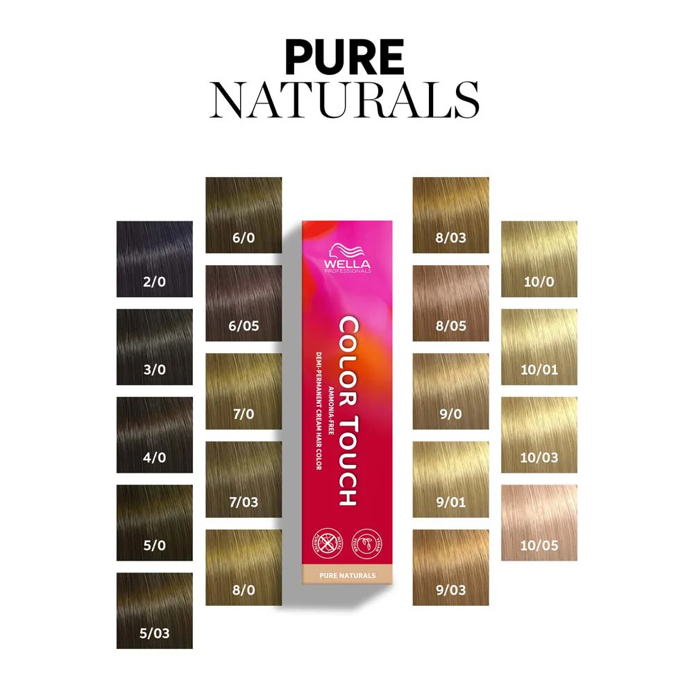 Wella Color Touch Pure Naturals 3/0 Castano Scuro 60ml - colore semipermanente senza ammoniaca - Image 2