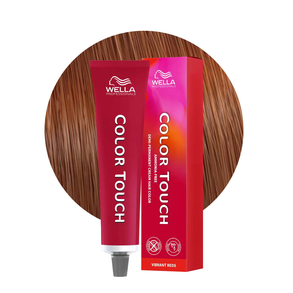 Wella Color Touch Vibrant Reds 7/47 Biondo Medio Rame Sabbia 60ml - colore semipermanente senza ammoniaca