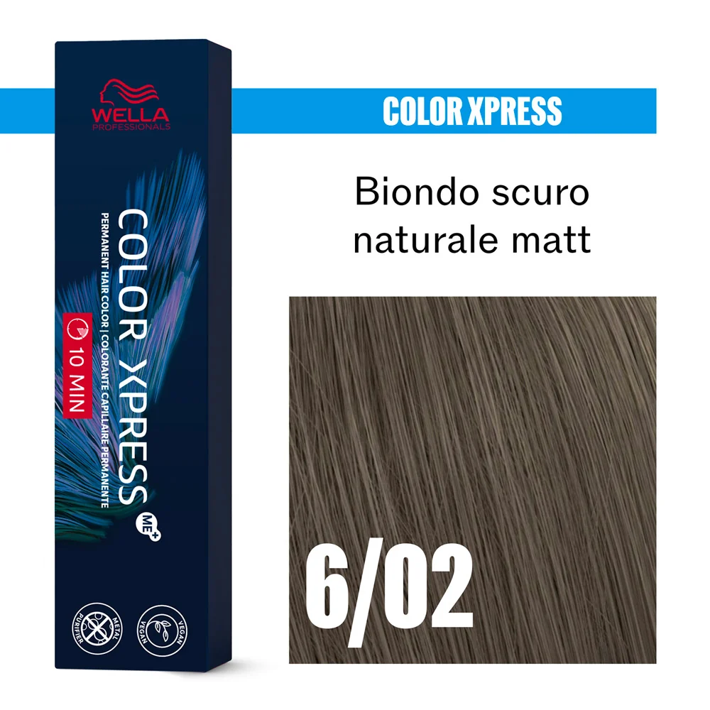 Wella Color Xpress 6/02 Biondo Scuro Naturale Matt 60ml - colore permanente rapido - Image 2