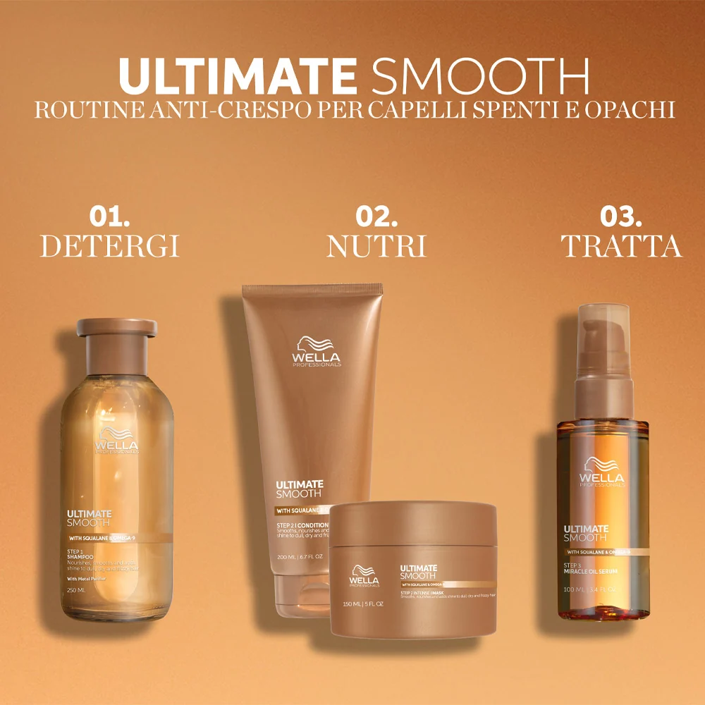 Wella Ultimate Smooth Mask 500ml - maschera anticrespo - Image 6